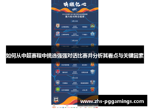 如何从中超赛程中挑选强强对话比赛并分析其看点与关键因素