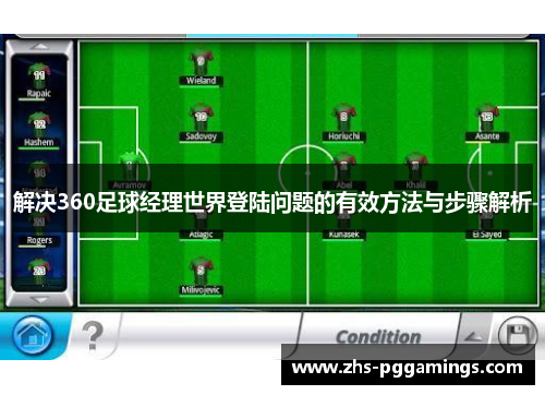 解决360足球经理世界登陆问题的有效方法与步骤解析 解决360足球经理世界登陆问题的有效方法与步骤解析